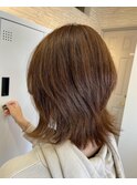 大人気！ミディアムレイヤーボブ！