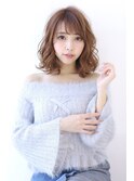 ミックス巻きミディアムスタイル