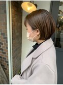 耳掛けショートボブ