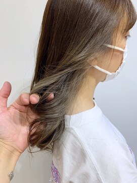 ロウ 吉祥寺(ROW) シークレットインナーカラー◇20代30代40代◇アッシュオリーブ♪