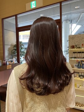 チップタップ 町田店(tip top) たぷっとlong × ピンクブラウン #韓国ヘア