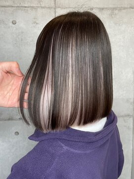 マックス フォー ヘアー(MAX FOR HAIR) 綺麗なラインのボブ×高めインナーカラー◎