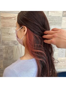 エルバイシオン(aile by sion) 暖色インナーカラー×ハイトーンカラー