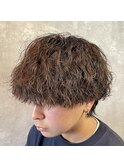 波巻きパーマ　メンズパーマメンズカットメンズ