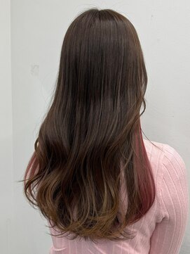 アンブルリュクス 中野(amble luxe) 【インナーカラー】【ブリーチ】【ワインレッド】【中野】