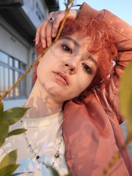 ファルファラ(farfara) 【farfara】パーマウルフ×ピンクカラー(問屋町テラス)