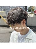 波巻きパーマ