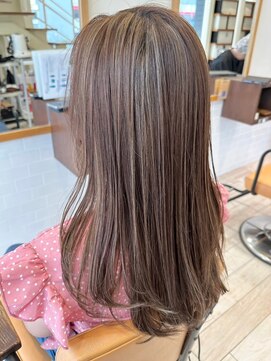 クラップス 横須賀中央店(CLAPS) ミルクティーベージュダブルカラーケアブリーチハイライトカラー