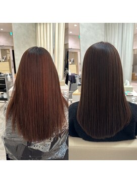 シンズ 銀座(sins) パサつきや広がりを抑えるのは酸性ストレート[30代40代50代60代]