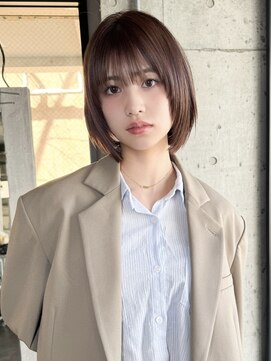 ノラジャーニー(NORA Journey) 【諒】ボブウルフボブレイヤーボブ姫レイヤーベージュカラー前髪