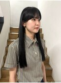 【YOKE】】髪質改善ダークグレー縮毛矯正艶髪トリートメント