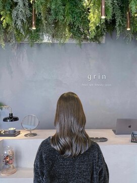 オーガニックカラー　艶グレージュカラー　髪質改善カラー