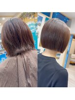 ラニハナクドウ(lanihana.kudo)&nbsp;+＊～オリーブベージュ×ミニボブ～＊+