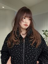 バロック(BAROQUE) ロングレイヤー/ブラウンカラー