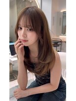 ロンドルピナス 小倉(Lond Lupinus) ミディアムレイヤーカット/似合わせカット/大人ガーリー/20代