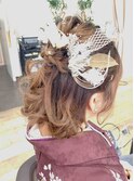 ハーフアップ