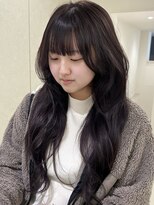 アイトーキョーエス 渋谷(AI TOKYO S)&nbsp;ラベンダーブラウンブリーチなしダブルカラーロングレイヤー前髪