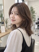フレイムス ヘアアンドリラックス 大宮東口店(Frames)&nbsp;ミディアムヘア/チャコールグレー/白髪染め/髪質改善/大宮駅