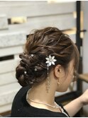 ヘアセット/ヘアアレンジ/ヘアメイク/ハーフアップ/前髪カット
