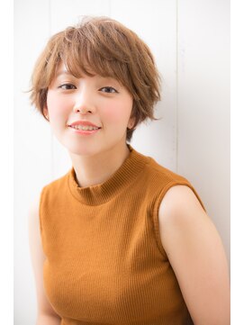 ガーデン ムサシコスギ(GARDEN MUSASHIKOSUGI) 大人可愛いひし形ショート/似合わせカット/ハイトーン