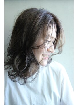 インス(ensue) 大人美人アッシュオリーブショコラアッシュ韓国ヘアモテ髪
