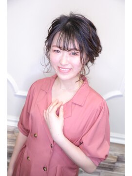 セットサロンエース(Set salon Ace) ショートヘア ルーズ お遊びアップヘア