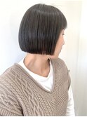 【FOLK】似合わせカット☆パツっと切りっぱなしストレートボブ♪