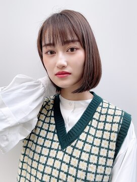 アイティー バイ アルバム 中野店(IT by ALBUM) ナチュラルボブ_外ハネボブセクションカラー_99002