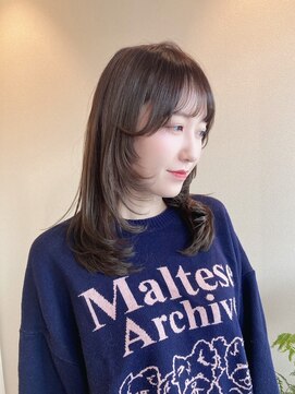 ベル 流山おおたかの森(BELLE) 前髪/抜け感ベージュ/インスタ@revo_ishida[流山おおたかの森駅]