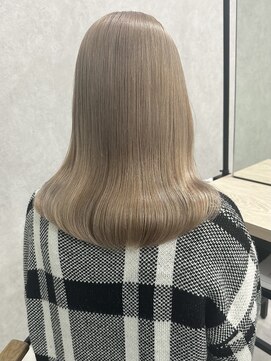 ロウル 渋谷(LOWRL) ミルクティーベージュ/ケアブリーチ/水素トリートメント