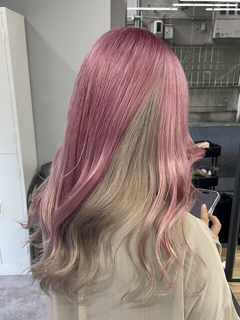 pink × beige