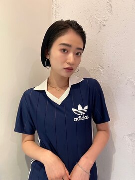 ルーム(Loom.) 黒髪ボブぱっつん前髪ボブミニボブ切りっぱなしボブ