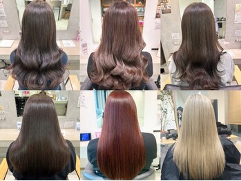 ビブ(VIV)の写真/毎日コテやアイロンで髪を巻いている方や韓国風ヘアにしたい方へ！質感再生カラーが人気◎