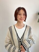 ヘアサロン セロ(Hair Salon SERO)&nbsp;【セロ姫路】切っぱなしボブ_レッドブラウンカラー