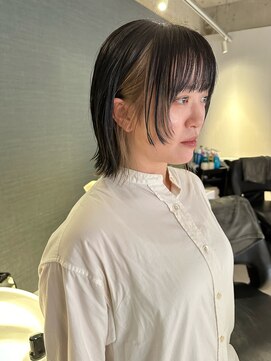 アム(amu) インナーカラー/ボブヘア/フェイスレイヤー/顔まわりレイヤー