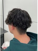 【メンズマッシュショート × ツイストスパイラルパーマ】