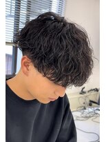 波巻きスパイラルパーマツイストパーマ波巻きパーマメンズヘア