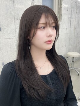 エヌアイ オモテサンドウ(ni omotesando) 大人っぽ顔まわりカット/韓国トレンドレイヤーカット　上野