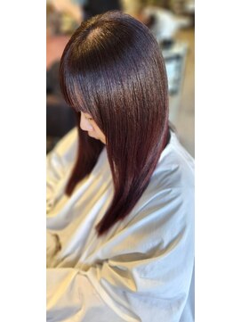 ヘアーエポック(hair epoque) ピンクブラウンカラーで大人可愛いロング