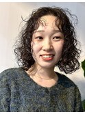 ミディアムパーマハードパーマ外国人風パーマくせ毛風パーマ