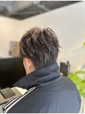 メンズハイライトメルティカラーフェミニンロング似合わせ