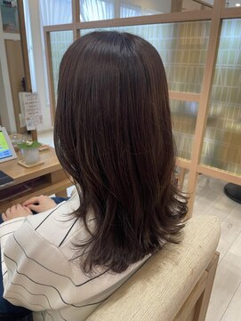 アドラーブル 長岡リップス旭岡店(adorable) 大人美人艶カラーベージュ小顔カット透明感レイヤーロング