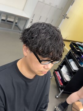 プルーブトウキョウ 渋谷(PROVE TOKYO) 爽やかビジネスツーブロック無造作ナチュラル波巻きパーマ