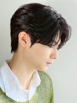 アズ ワン(AS ONE)&nbsp;韓国ヘアコンマバング韓国マッシュセンターパートフェザーパーマ