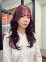 ニコ トウキョウ 渋谷(nico TOKYO)&nbsp;ワインレッド/チェリーレッド/レイヤーカット/ケアブリーチ/赤髪