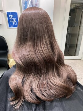 ペレ 渋谷(PELE) クラゲヘアー/小顔に見せるヘア/ココアベージュ/渋谷