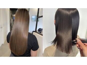ルチア ヘア ステラ 京都店(Lucia hair stella)の写真/髪質改善×縮毛矯正で艶髪へ☆広がり/パサつき/うねりのお悩み解決！[髪質改善/縮毛矯正/]