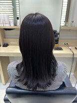 ケー 北千住(K.) 暗髪 ラベンダーグレージュ 透明感カラー【北千住髪質改善】