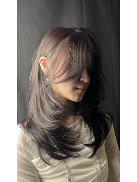 イマージュヘアー 大人艶レイヤー × シルクベージュブラウン