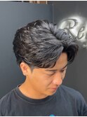 アイロン無しリアルフェザーパーマ